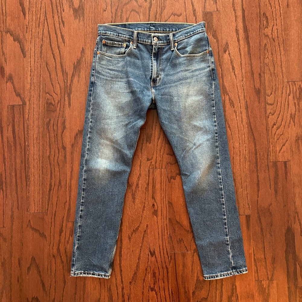 Levis 512 Slim Taper Fit Blue Denim Jeans Mens 32x29 28833-0074